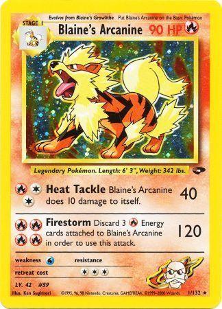Blaine's Arcanine (1) (Unlimited) Holofoil - Gym Challenge
