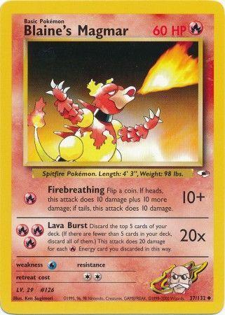 Blaine's Magmar (37) (Unlimited) - Gym Heroes