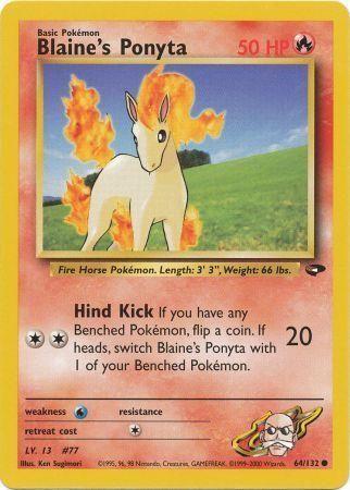 Blaine's Ponyta (64) (Unlimited) - Gym Challenge