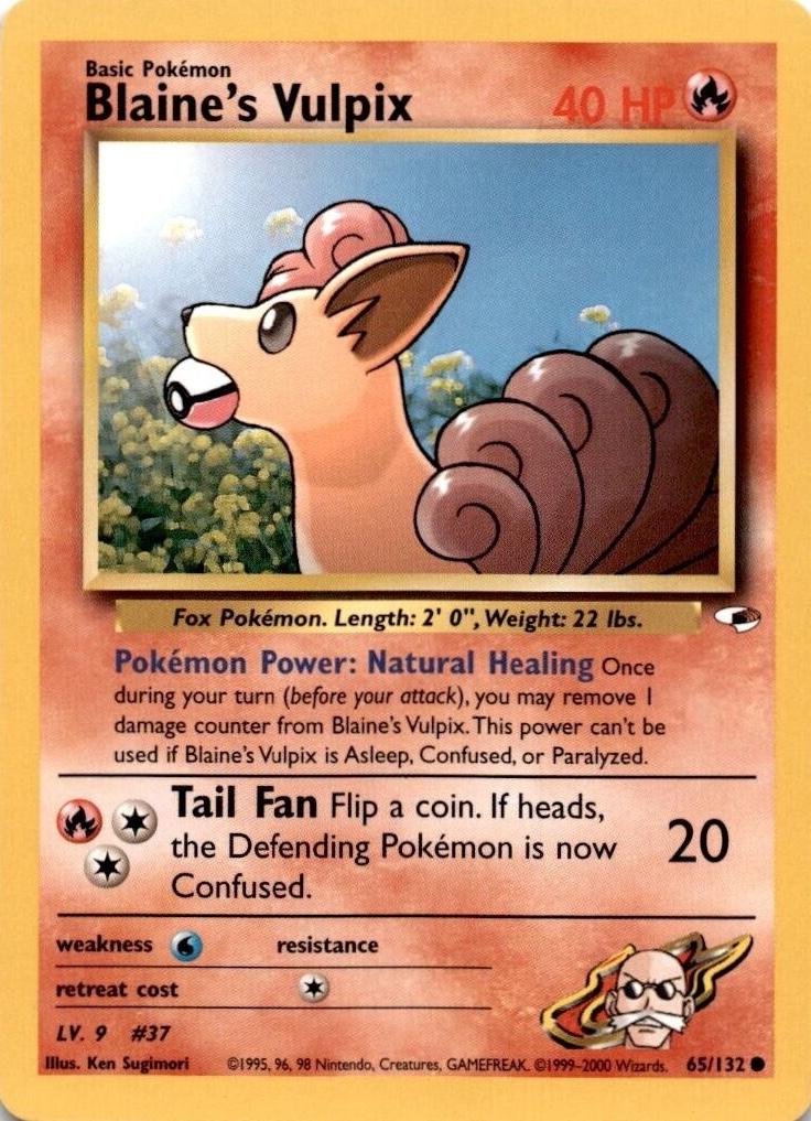 Blaine's Vulpix (65) (Unlimited) - Gym Heroes