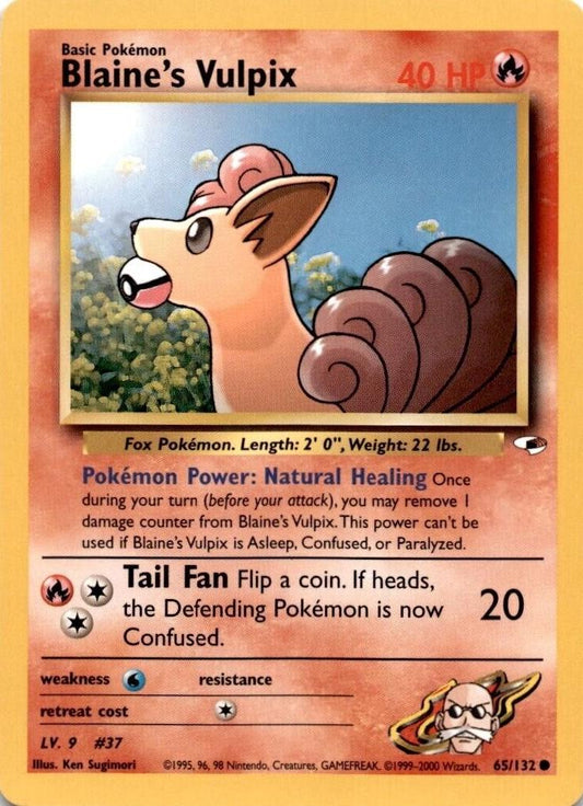 Blaine's Vulpix (65) (Unlimited) - Gym Heroes