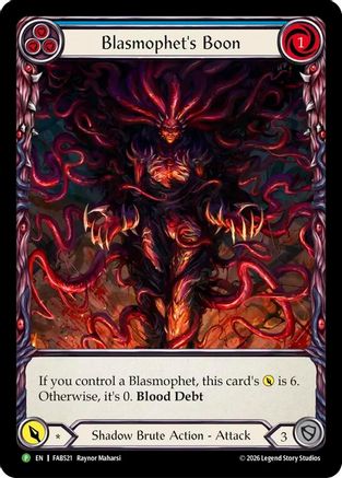 Blasmophet's Boon (Extended Art) (FAB521) Rainbow Foil - Flesh and Blood: Promo Cards
