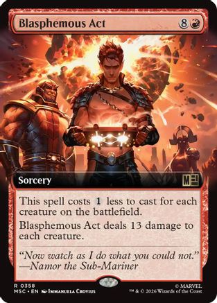 Blasphemous Act (Extended Art) (358) - Commander: Marvel Super Heroes