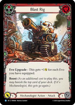 Blast Rig (Red) (PEN064) Rainbow Foil - Compendium of Rathe