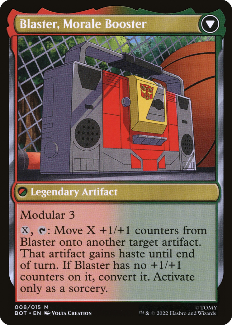 Blaster, Combat DJ // Blaster, Morale Booster (008) - Transformers