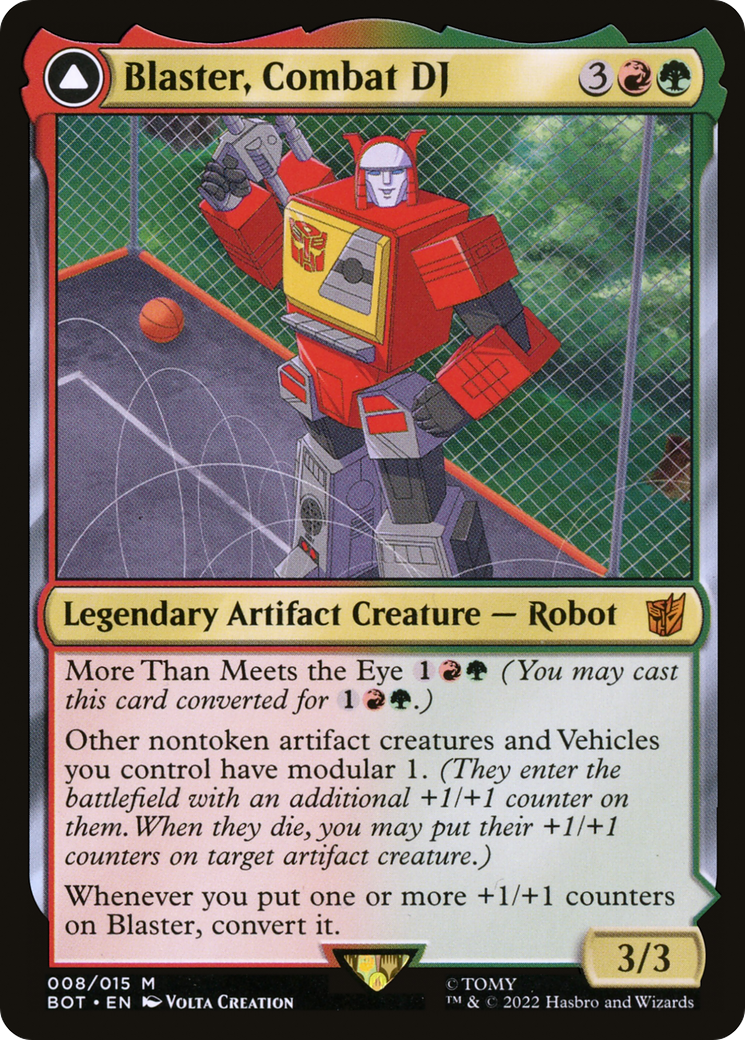 Blaster, Combat DJ // Blaster, Morale Booster (008) - Transformers