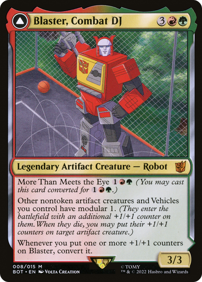 Blaster, Combat DJ // Blaster, Morale Booster (008) - Transformers