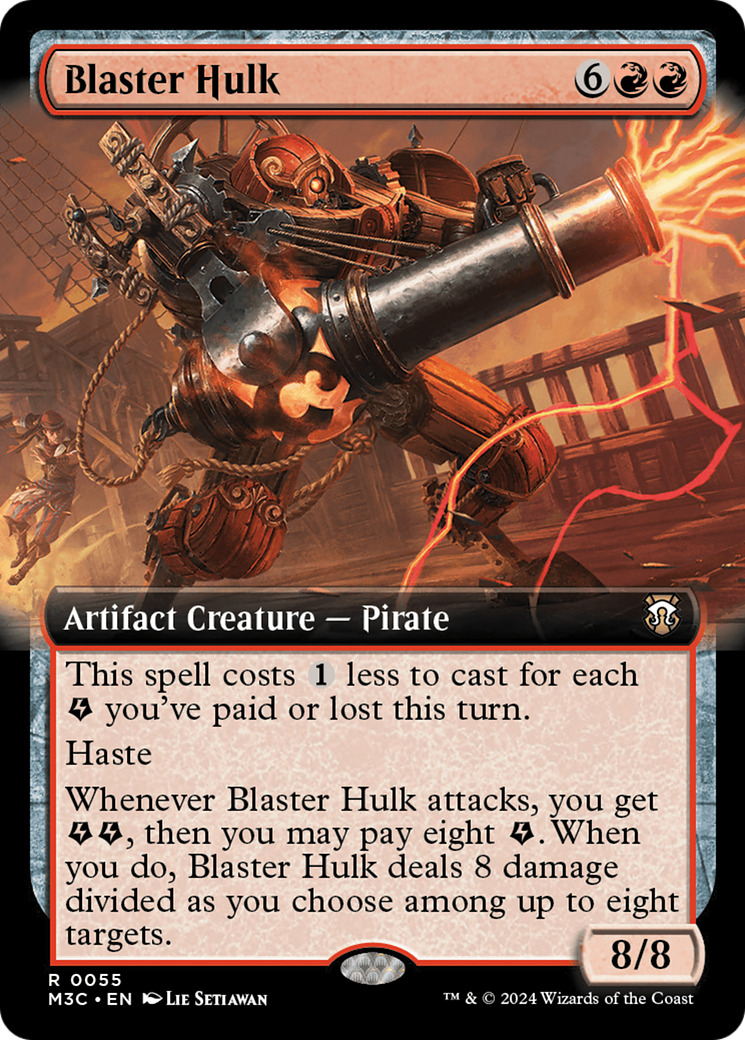 Blaster Hulk (Extended Art) (055) - Commander: Modern Horizons 3