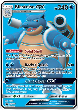 Blastoise GX (Full Art) (SM189) Holofoil - Black Star Promos