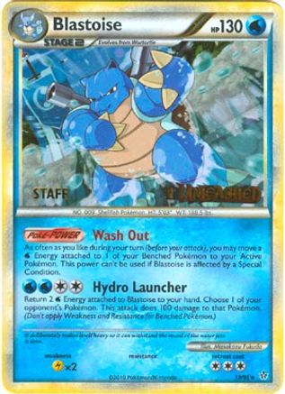 Blastoise (Prerelease) [Staff] (13) Holofoil - Black Star Promos