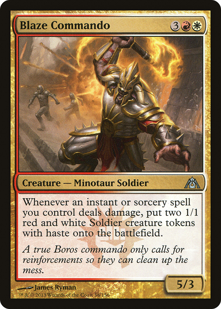 Blaze Commando (056) Foil - Dragon's Maze
