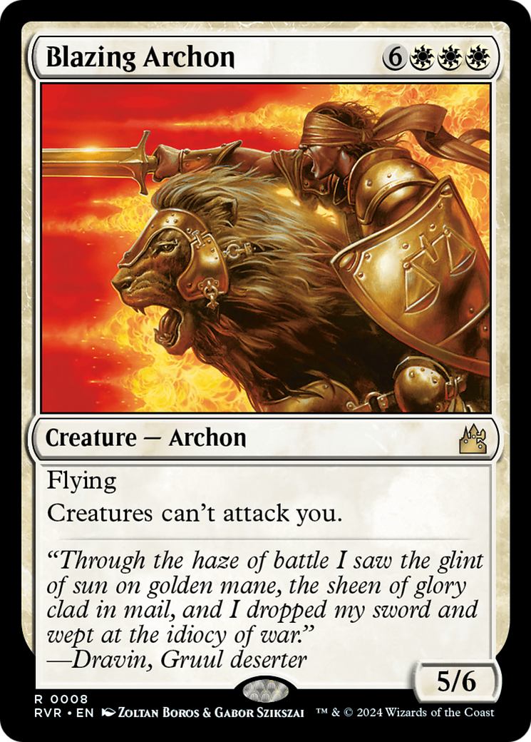 Blazing Archon (008) Foil - Ravnica Remastered
