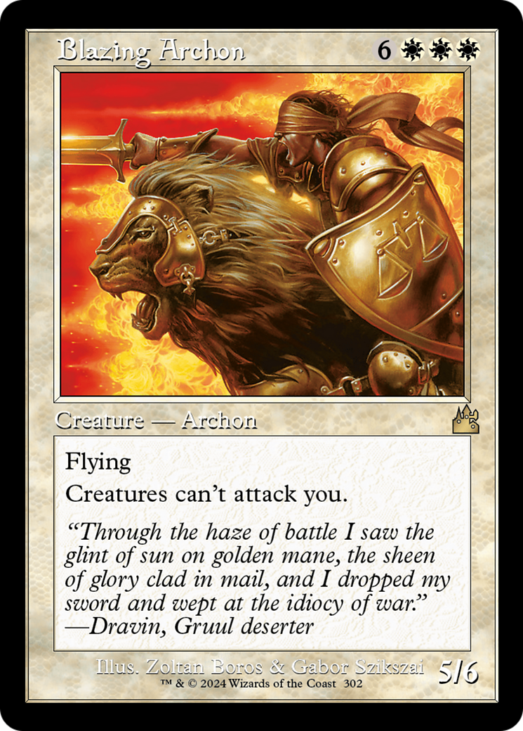 Blazing Archon (Retro) (302) Foil - Ravnica Remastered