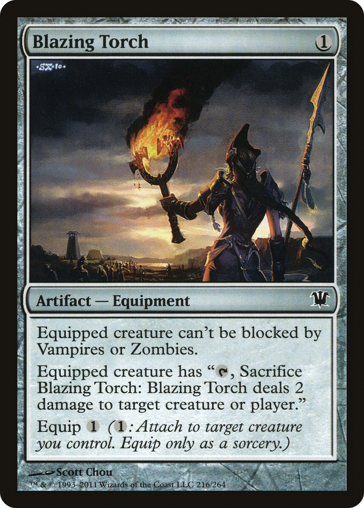 Blazing Torch (216) Foil - Innistrad