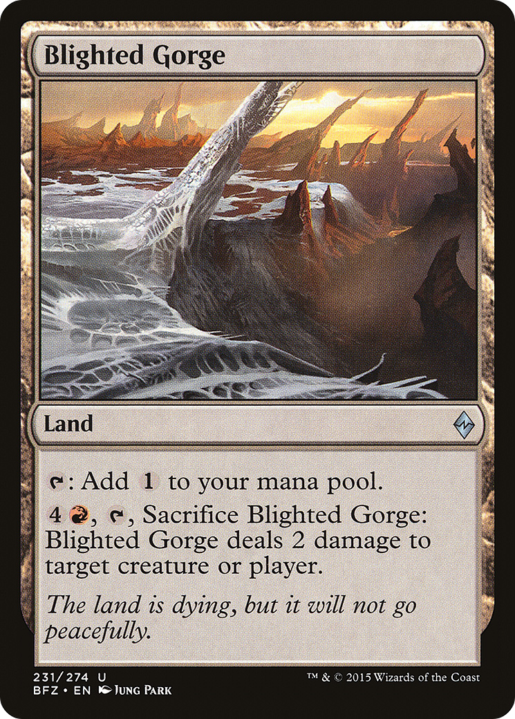 Blighted Gorge (231) Foil - Battle for Zendikar