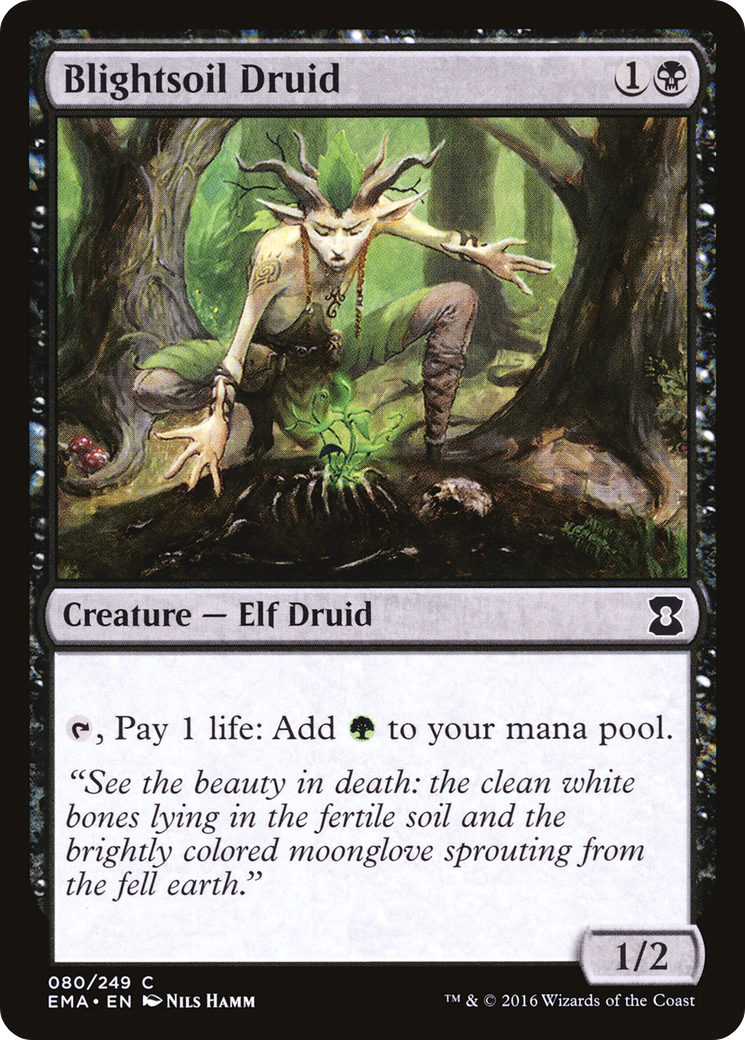 Blightsoil Druid (080) Foil - Eternal Masters