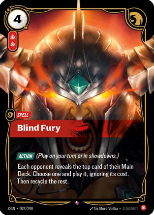 Blind Fury (025) Foil - Origins