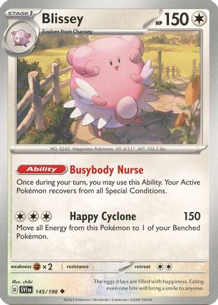 Blissey (145) Reverse Holofoil - Scarlet & Violet