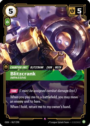 Blitzcrank – Impassive (067) Foil - Origins