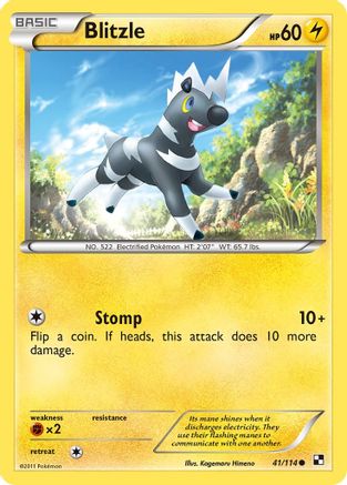 Blitzle (41) Reverse Holofoil - Black & White