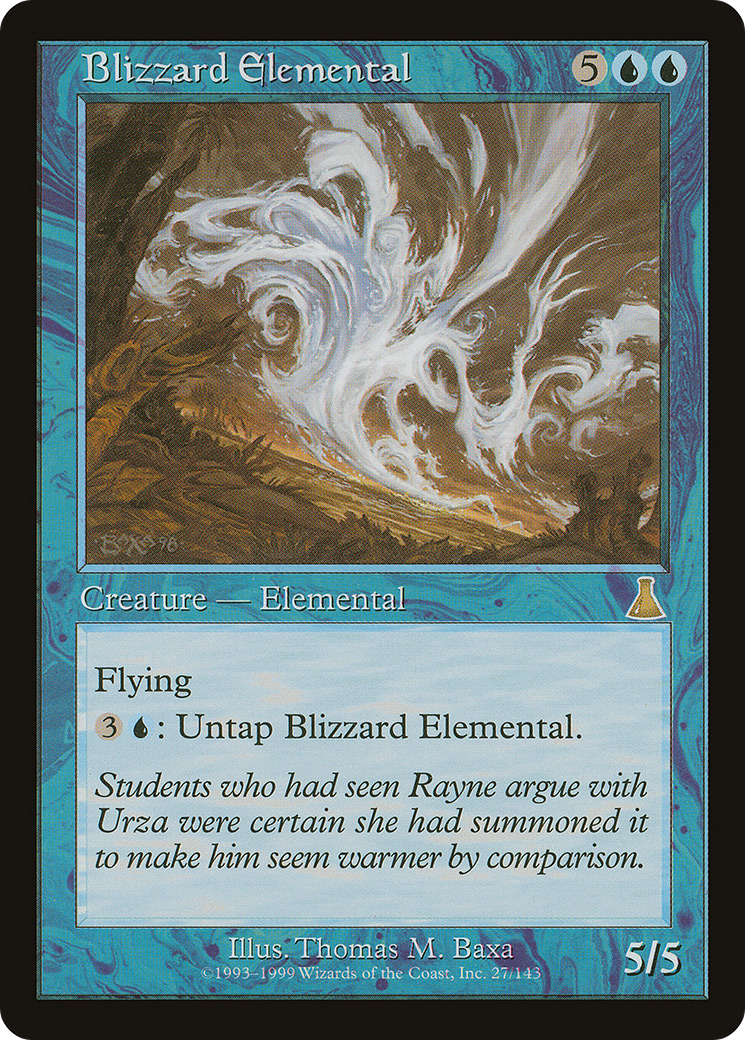 Blizzard Elemental (027) - Urza's Destiny