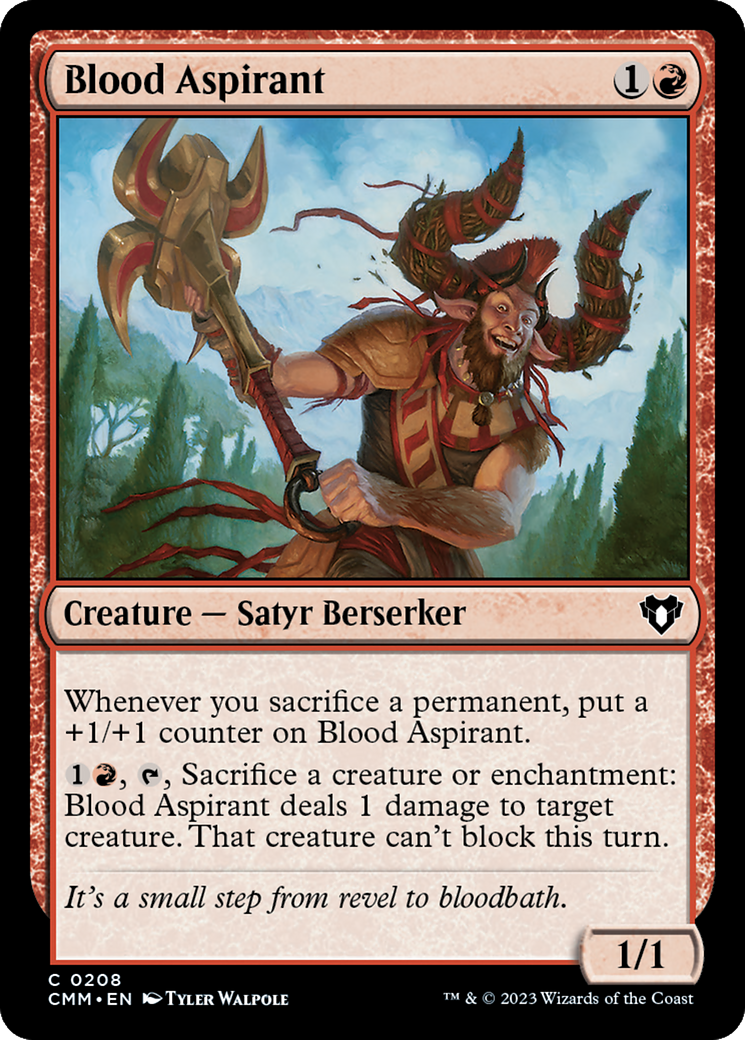 Blood Aspirant (208) Foil - Commander Masters