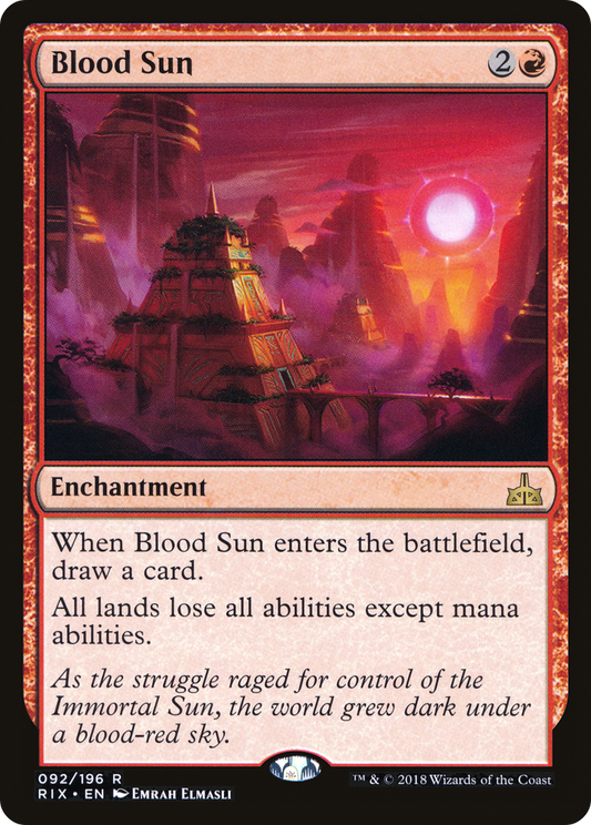 Blood Sun (092) - Rivals of Ixalan Foil