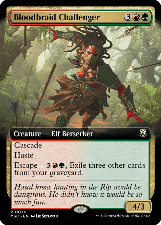 Bloodbraid Challenger (Extended Art) (070) - Commander: Modern Horizons 3