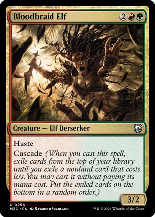 Bloodbraid Elf (256) Ripple Foil - Commander: Modern Horizons 3