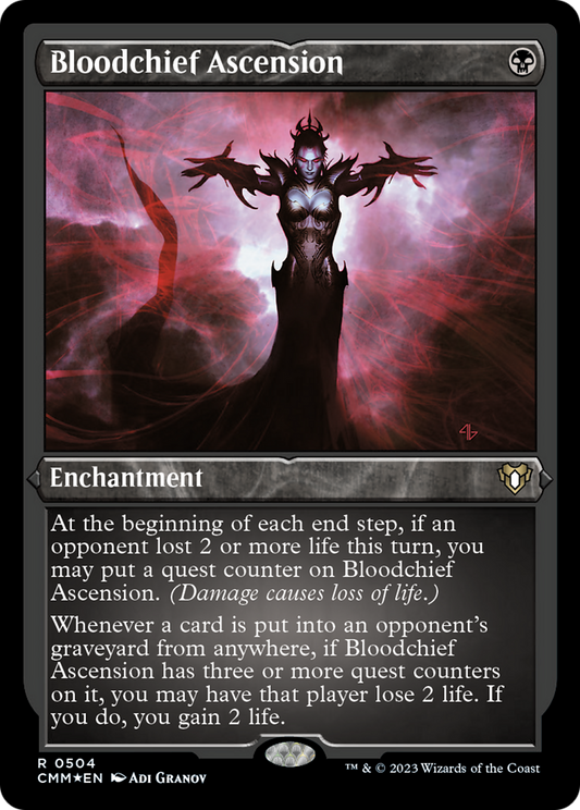 Bloodchief Ascension (504) Etched Foil - Commander Masters