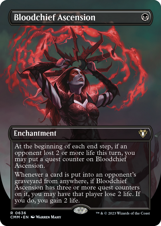 Bloodchief Ascension (Borderless) (636) - Commander Masters