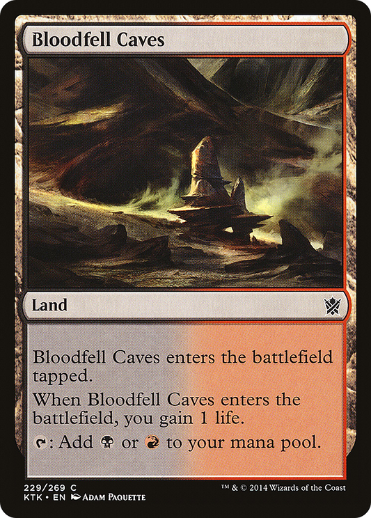 Bloodfell Caves (229) Foil - Khans of Tarkir