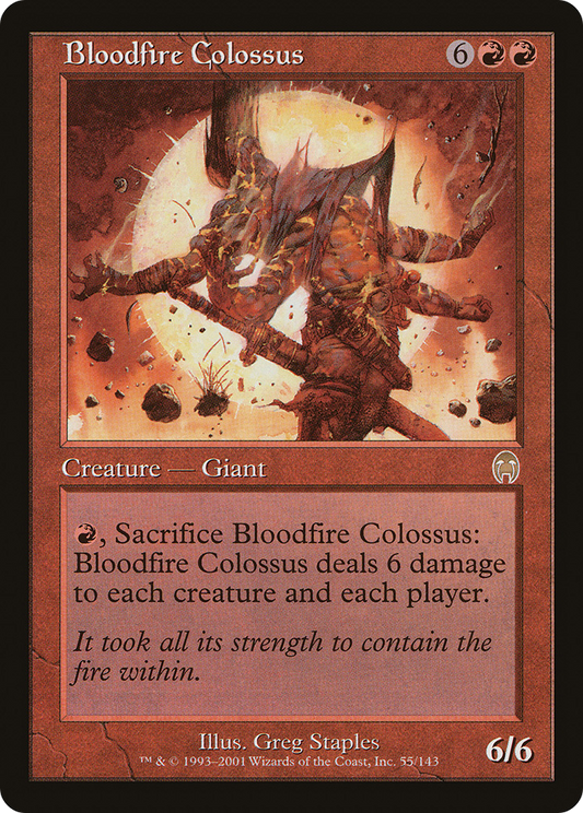 Bloodfire Colossus (055) Foil - Apocalypse
