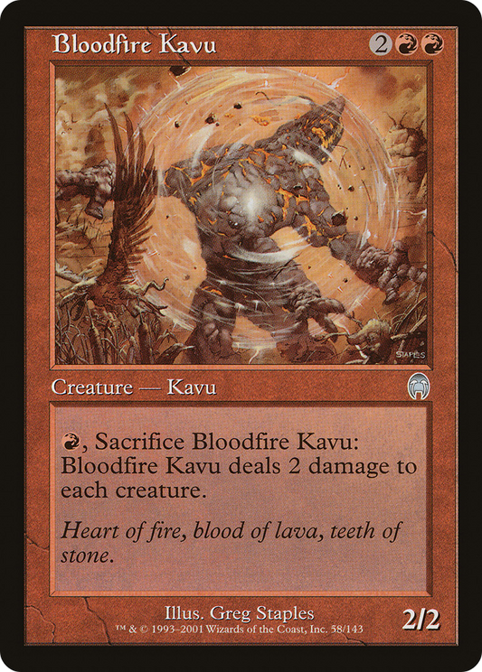 Bloodfire Kavu (058) Foil - Apocalypse