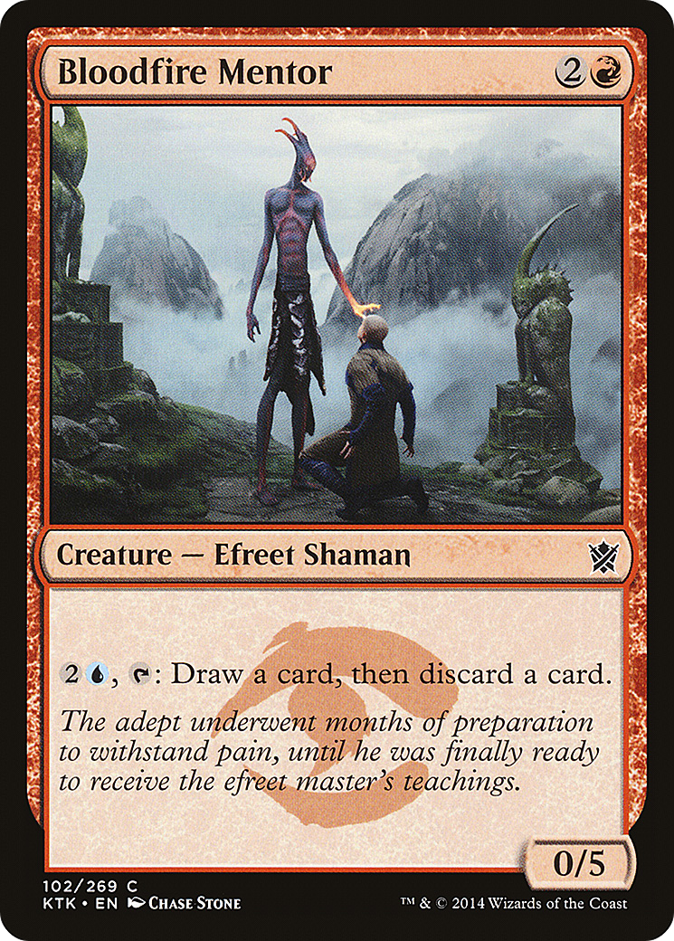 Bloodfire Mentor (102) Foil - Khans of Tarkir