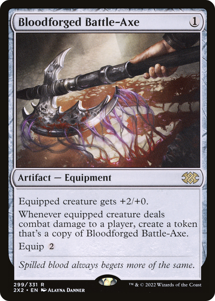 Bloodforged Battle-Axe (299) Foil - Double Masters 2022