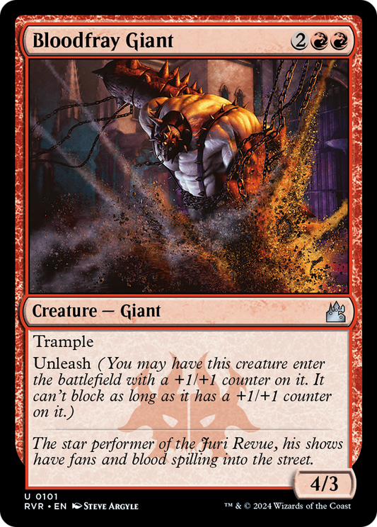 Bloodfray Giant (101) Foil - Ravnica Remastered