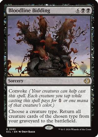 Bloodline Bidding (Promo Pack) (091) Foil - Lorwyn Eclipsed