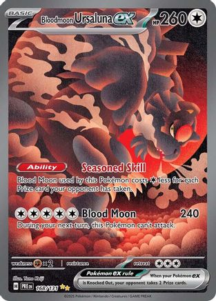 Bloodmoon Ursaluna ex (Alternate Full Art) (168) Holofoil - Prismatic Evolutions