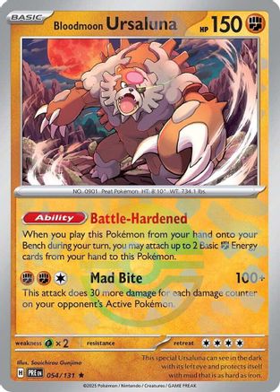 Bloodmoon Ursaluna (Poke Ball Pattern) (54) Reverse Holofoil - Prismatic Evolutions