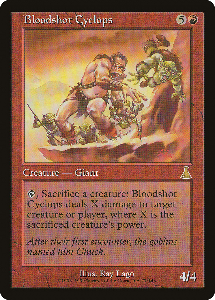 Bloodshot Cyclops (077) - Urza's Destiny