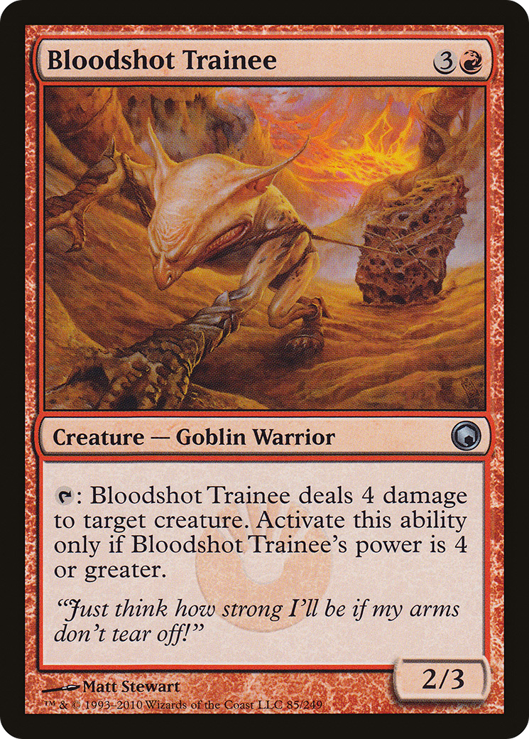 Bloodshot Trainee (085) Foil - Scars of Mirrodin