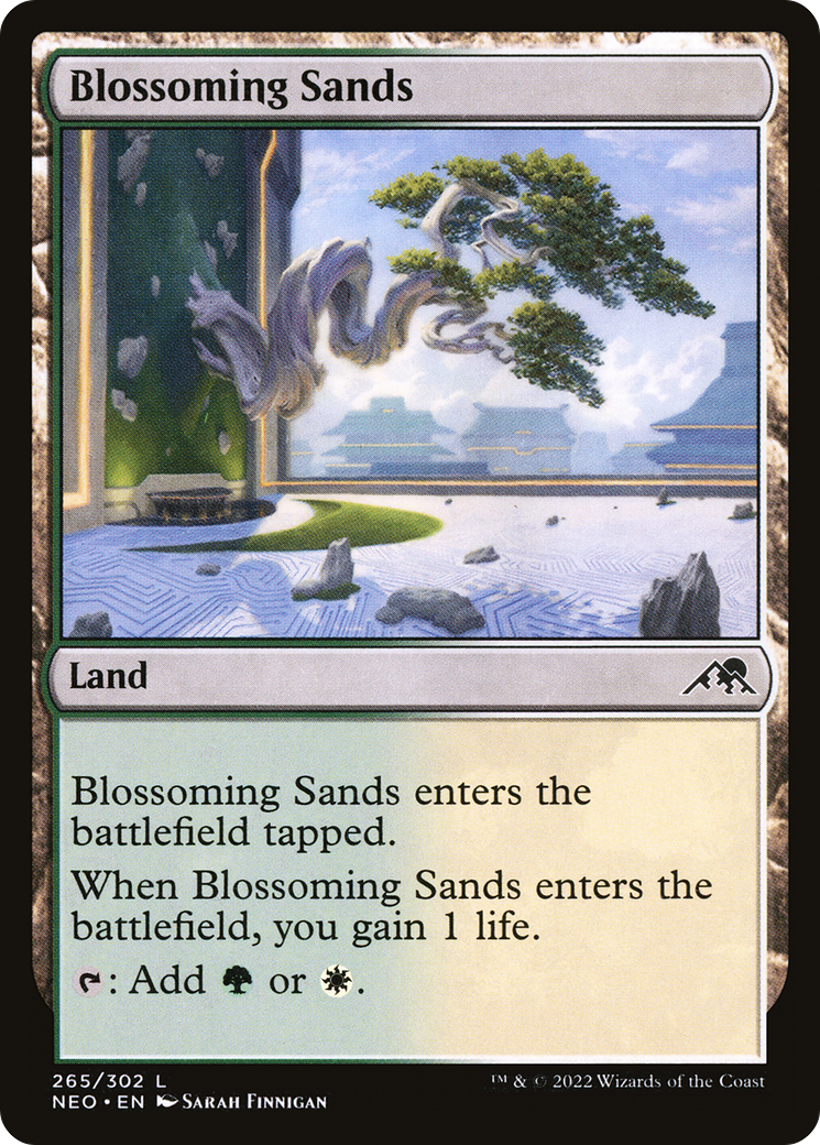 Blossoming Sands (265) - Kamigawa: Neon Dynasty Foil