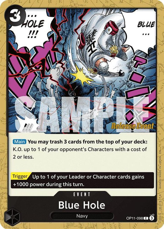 Blue Hole (OP11-098) Release Event Cards