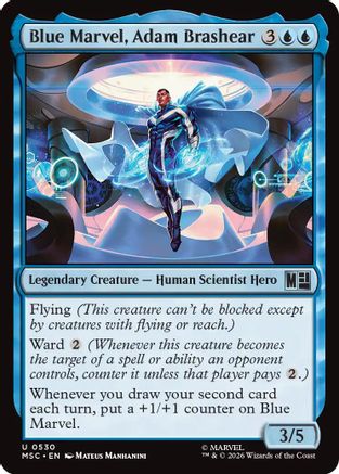 Blue Marvel, Adam Brashear (530) Foil - Commander: Marvel Super Heroes