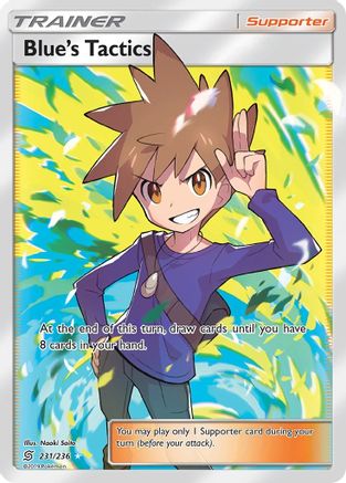 Blue's Tactics (Full Art) (231) Holofoil - Unified Minds