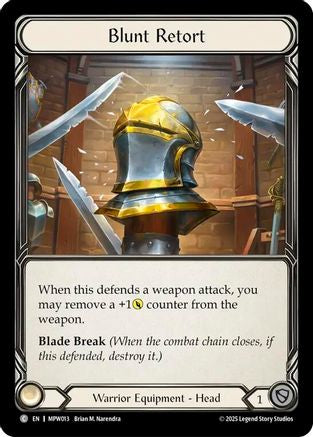 Blunt Retort (MPW013) - Mastery Pack Warrior