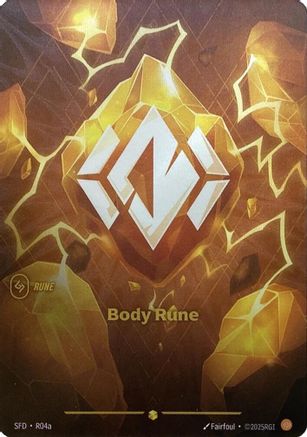 Body Rune (Alternate Art) (R04a) Foil - Spiritforged