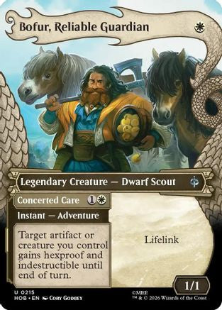Bofur, Reliable Guardian // Concerted Care (Showcase) (215) Foil - The Hobbit
