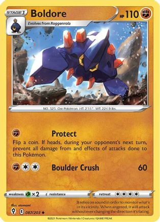 Boldore (87) Reverse Holofoil - Evolving Skies